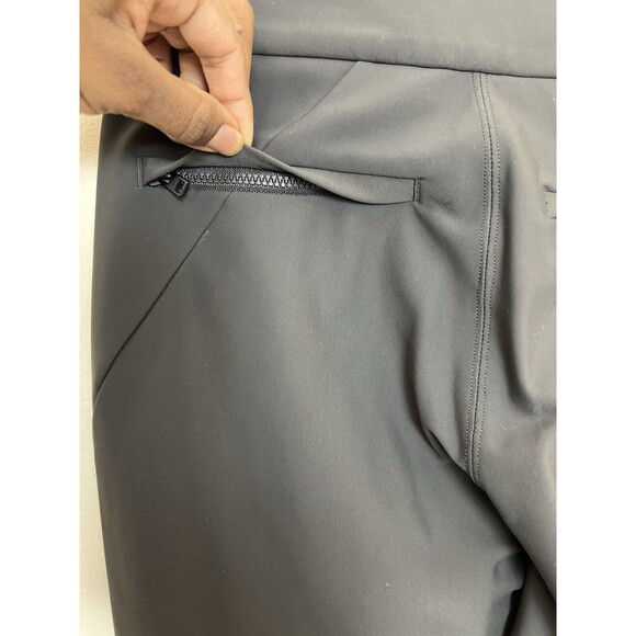 Athleta Pants Womens 2 Stellar Green Gray Flare Trouser Mid-Rise Fitted L - Picture 15 of 16
